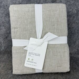 Pottery Barn EURO Belgian Flax Linen Waffle‎ Weave Sham 26" x 26"